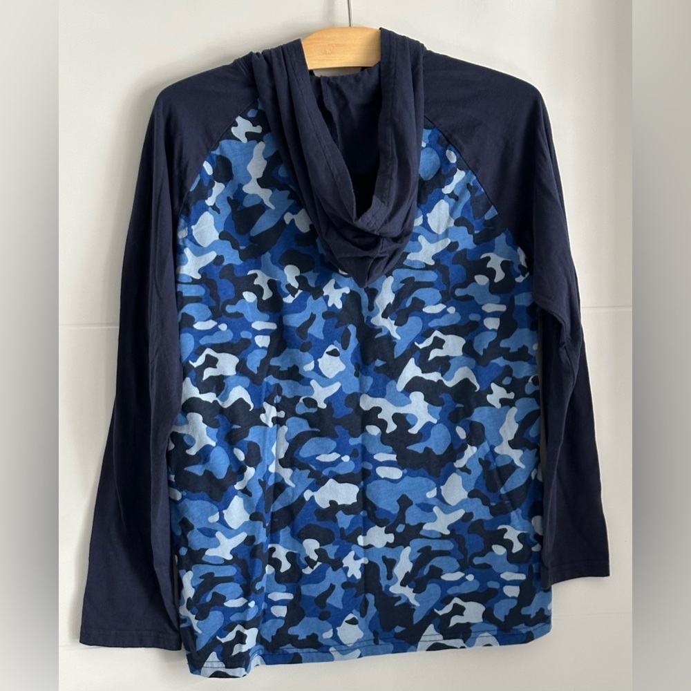 🎁The Children's Place: Boys Hooded Long Sleeve Shirt- Size XL🎁 - Picture 3 of 6